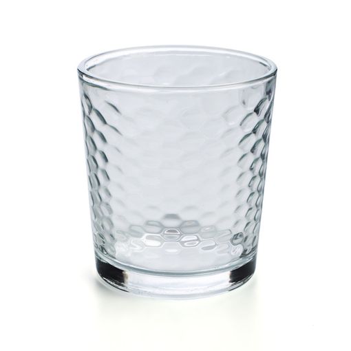 TRESV Set de 4 y 6 Vasos de Colores de 345ml y 520ml vaso de Transparente de  Vidrio Ecológico- Apto para Lavavajillas