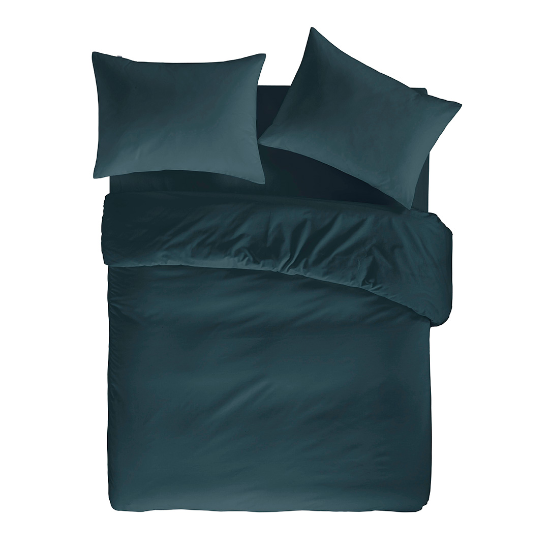 NAF NAF - Funda nórdica de algodón de 144 hilos lisa CASUAL. Disponible en varios colores y tamaños.