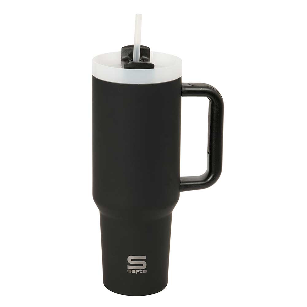 SAFTA | Botellas Termo de Acero Inoxidable con Doble Pared Aislante, Reutilizables y Sostenibles, Mantienen Bebidas Calientes y Frías, Base de Silicona Antideslizante