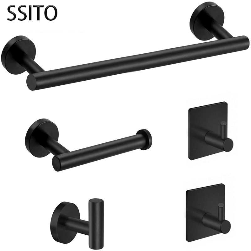 TK Toallero de Baño Maple Inoxidable 6 Piezas - Oro TONCHEAN