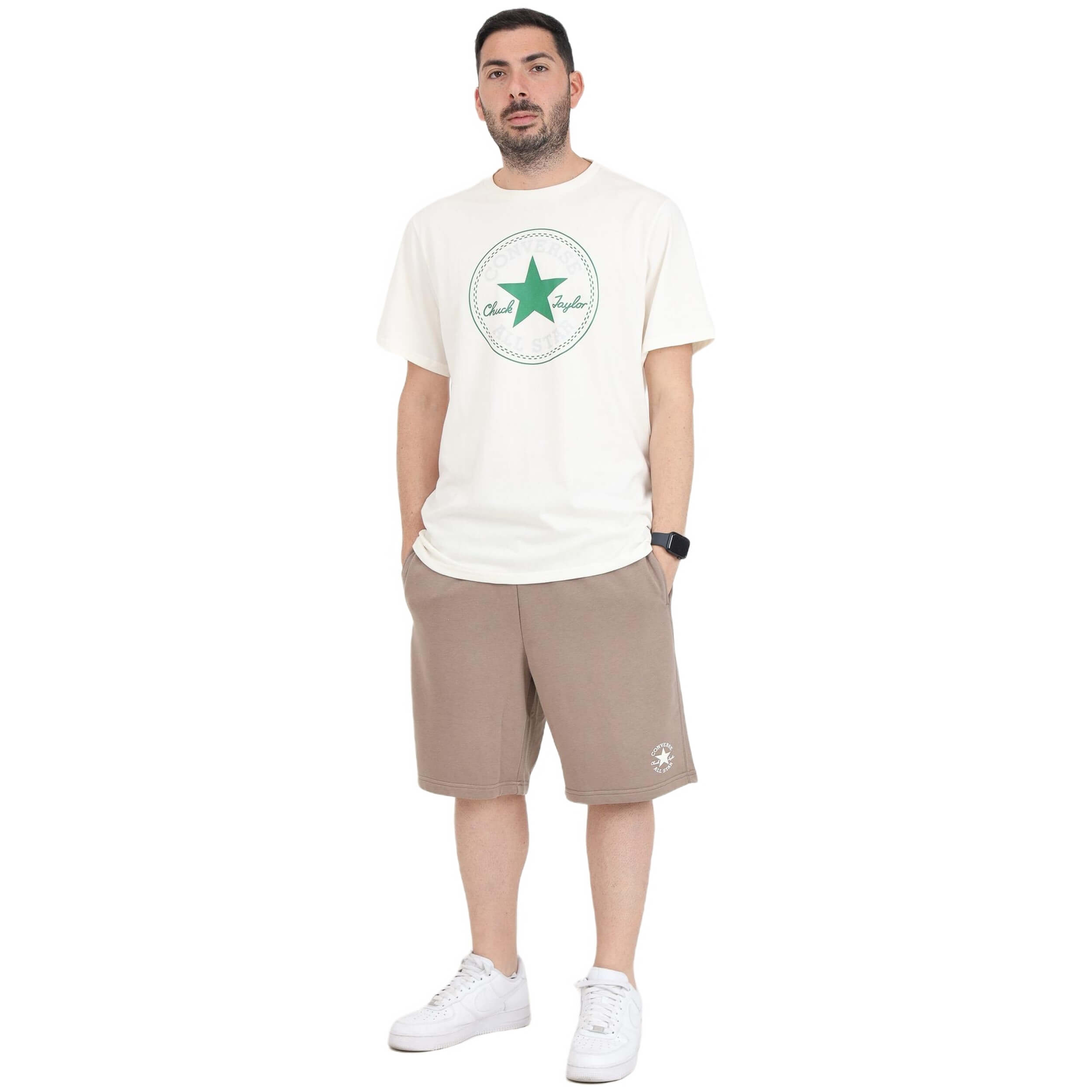 Pantalones Cortos Converse modelo 10027286-A01 para HOMBRE en color Beige