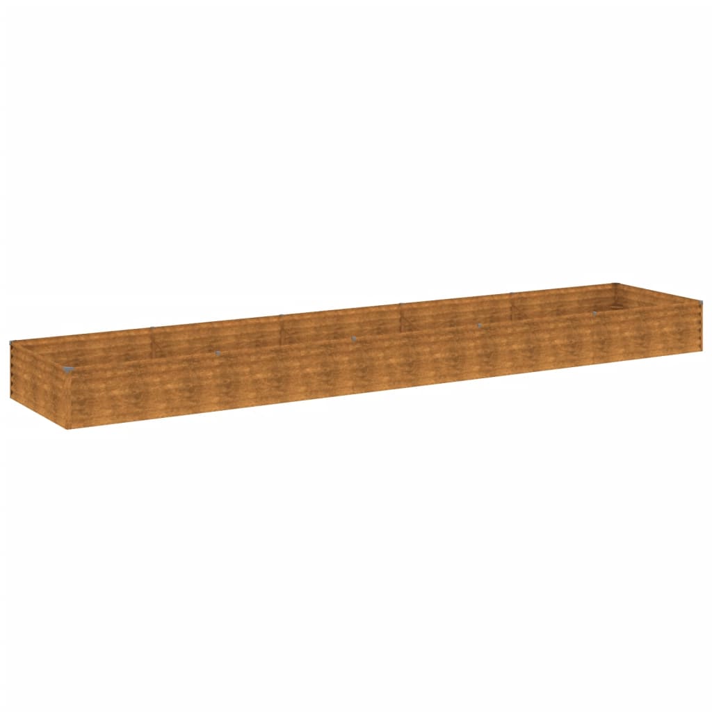 vidaXL Jardinera acero corten Dimensiones 100 x 50 x 36 cm,  100 x 100 x 36 cm,  195 x 100 x 36 cm y mas