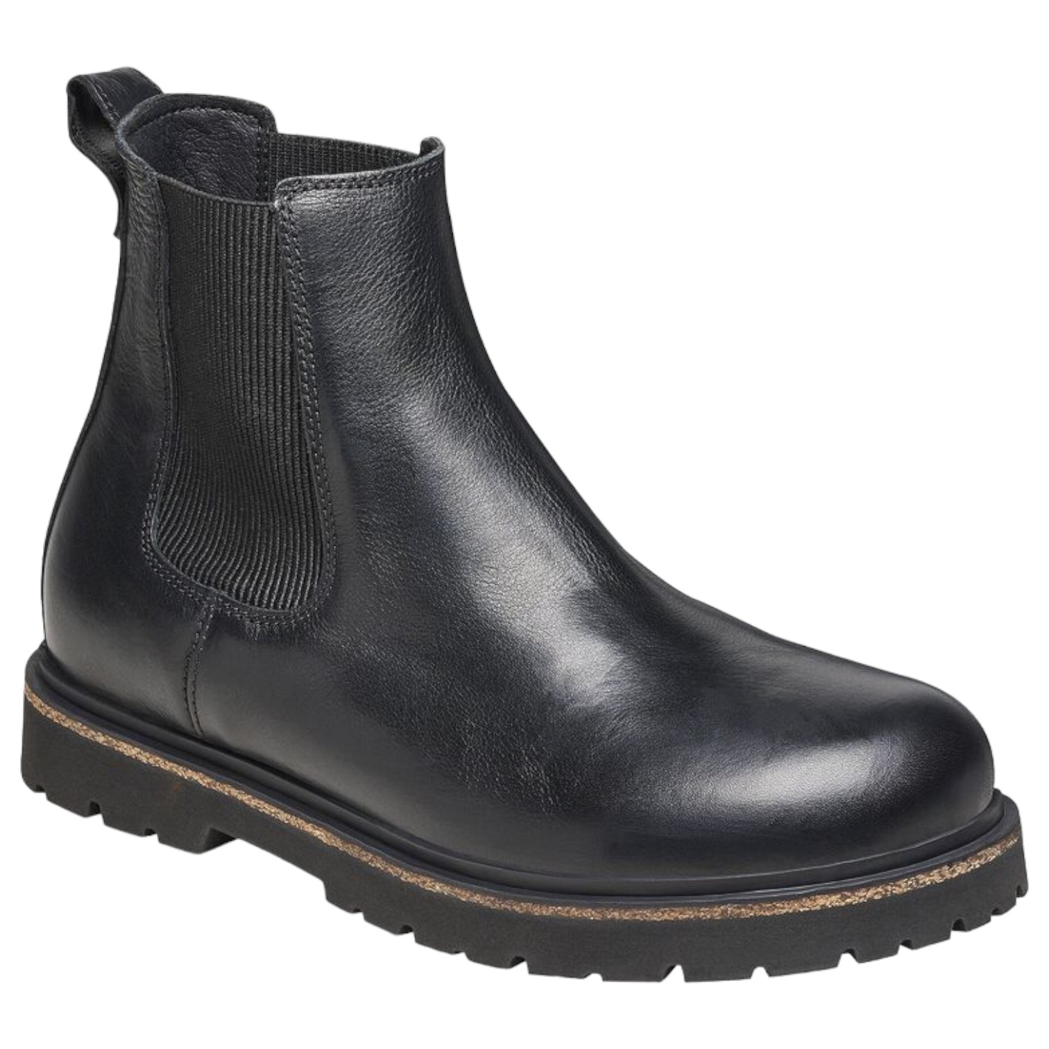 Stivaletto Uomo Birkenstock Beatles Highwood Slip On Mid Leather Black