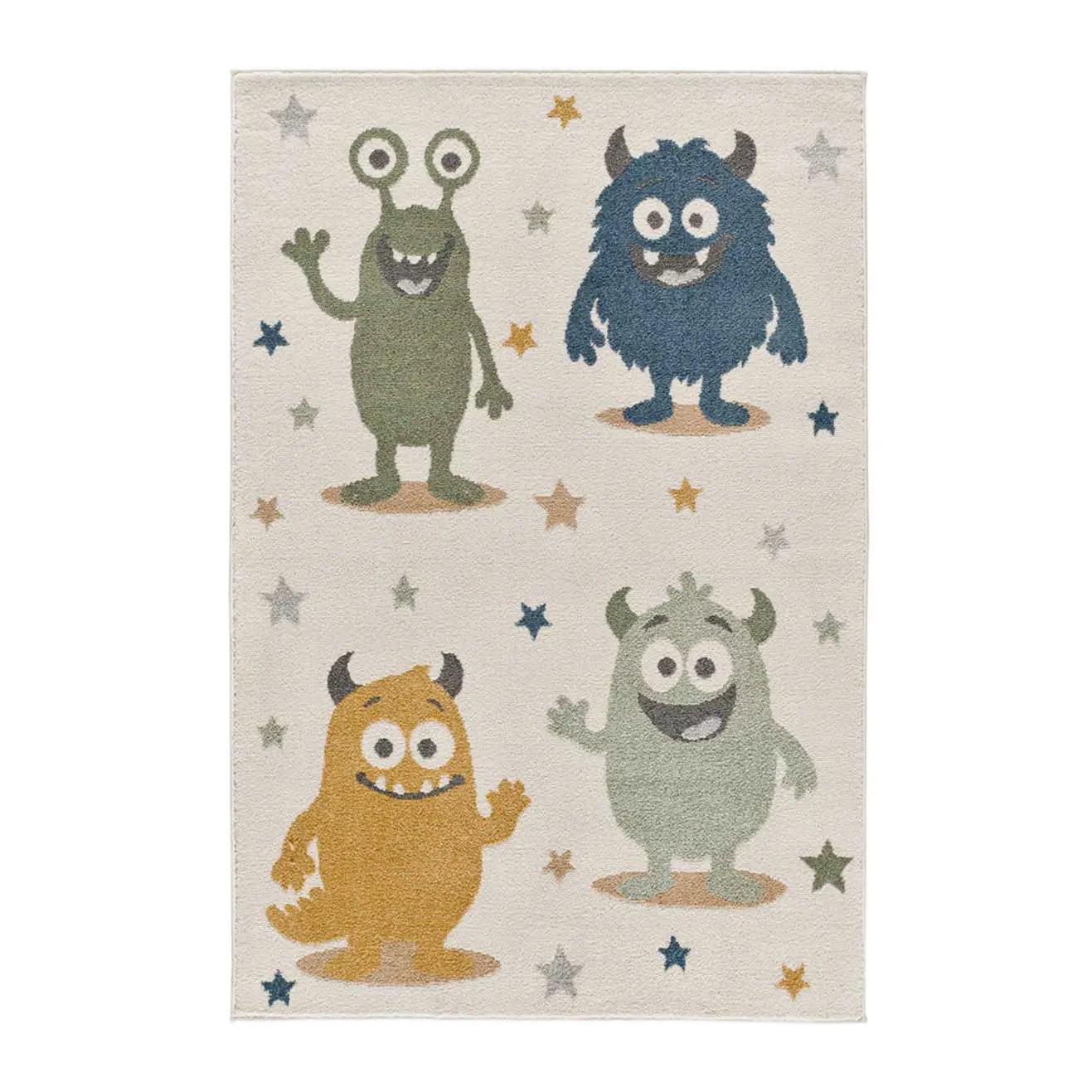 ATTICGO Alfombra infantil monstruos coloridos en multicolor - BEATS 40500 | 120x170 cm