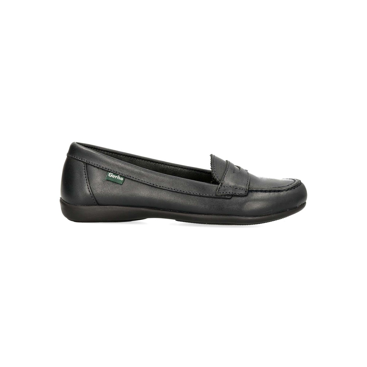 GORILA - Mocasín colegial Noa para niña, fabricado en piel natural con suela de caucho resistente y plantilla acolchada, tecnología Adaptaction para bienestar del pie