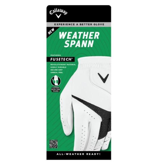 Guante de Golf Callaway Weather Spann - Diestro - Sintético Premium - Duradero