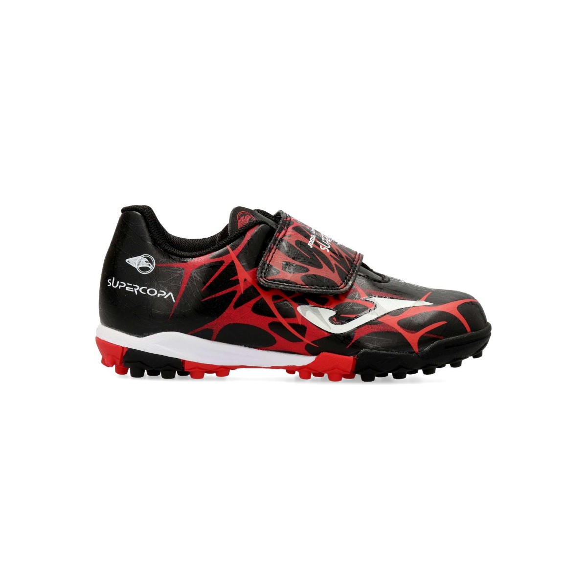 Joma - Botas de fútbol turf Super Copa para niño y niña, polivalentes con piel sintética de alta calidad y suela de caucho color royal