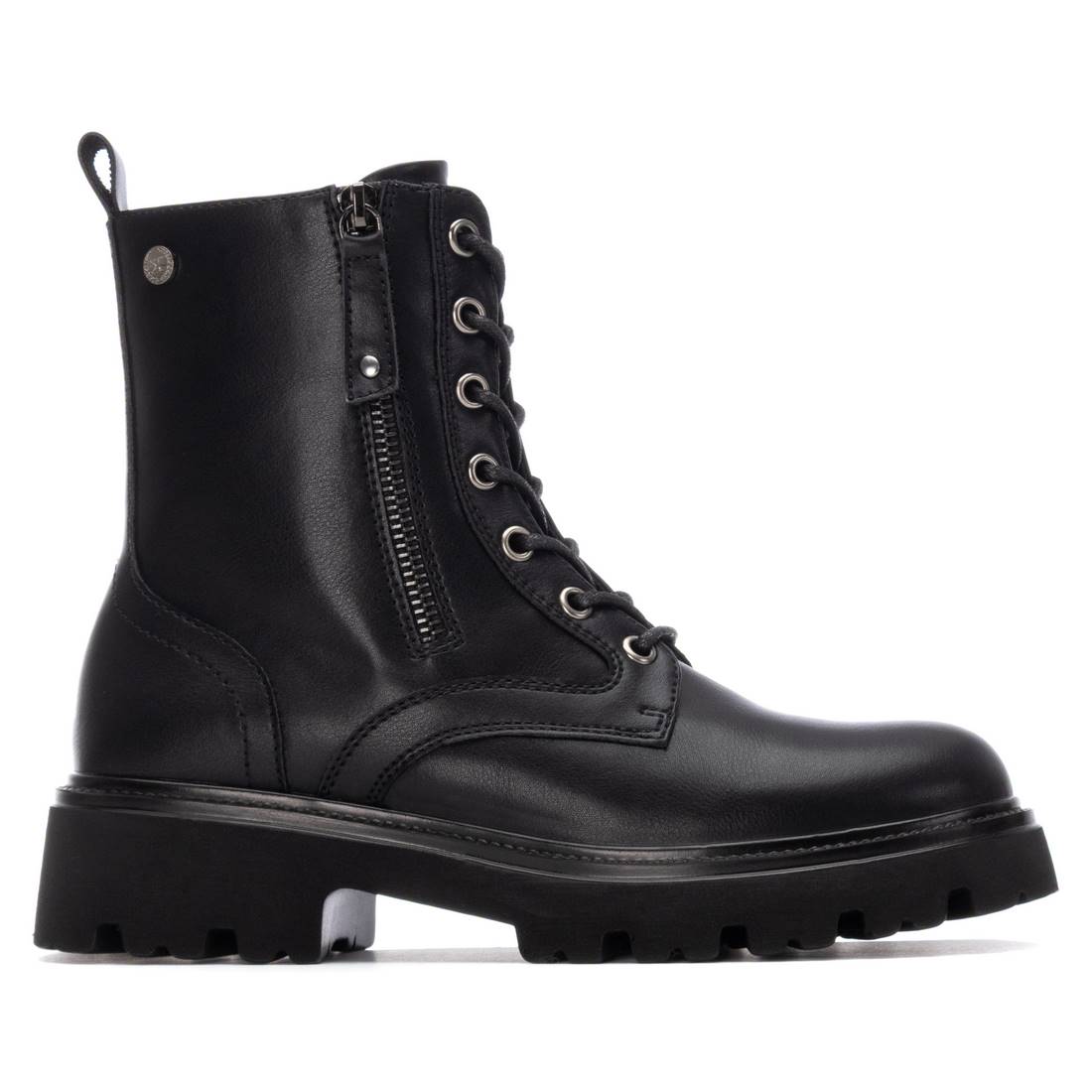 XTI BOTIN DE MUJER DE CORDONES NEGRO