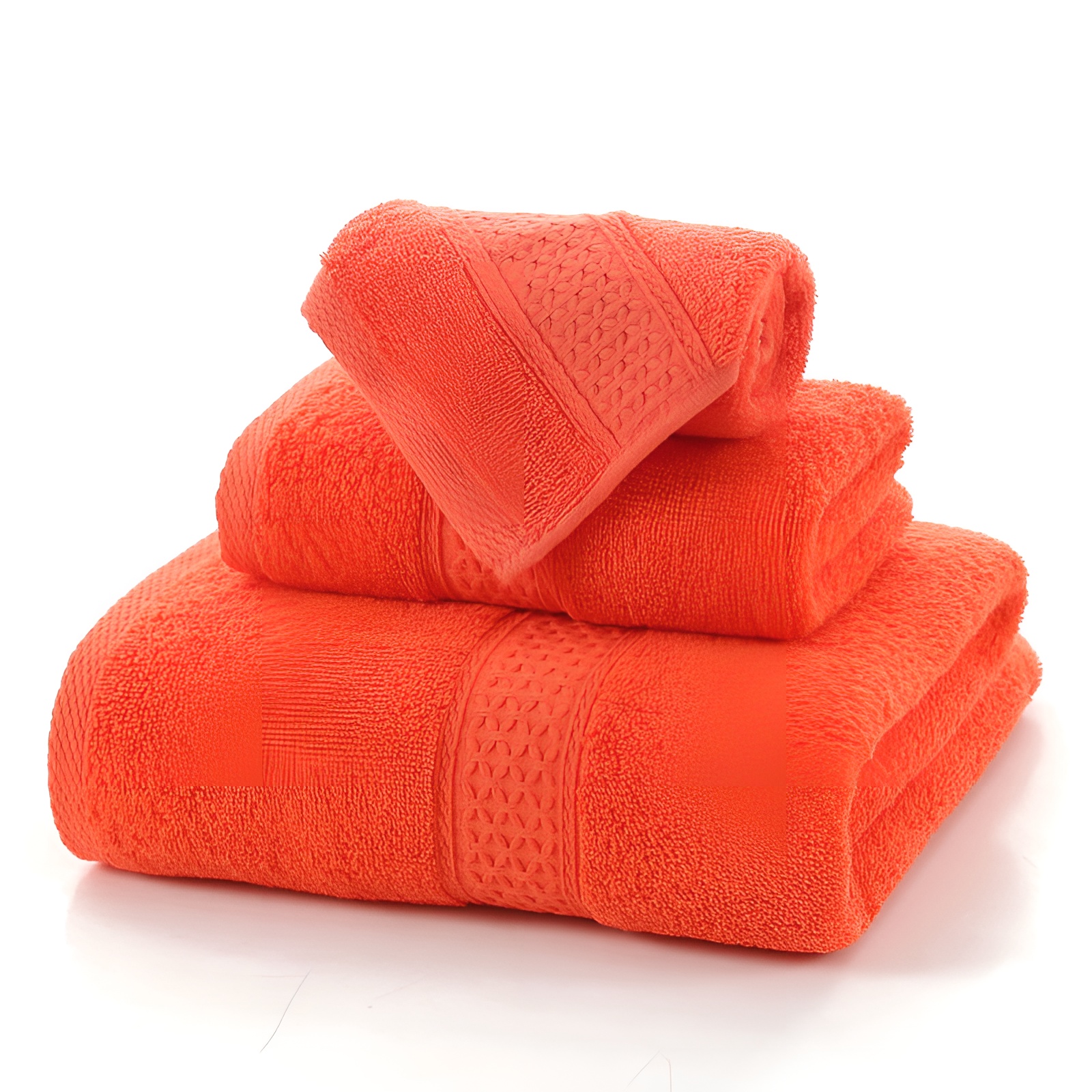 Juego de toallas de Algodón de lujo para el hogar, Set de 3 piezas, Ultra suave, highly absorbente, incluye 1 toalla de baño, 1 toalla de mano, 1 paño