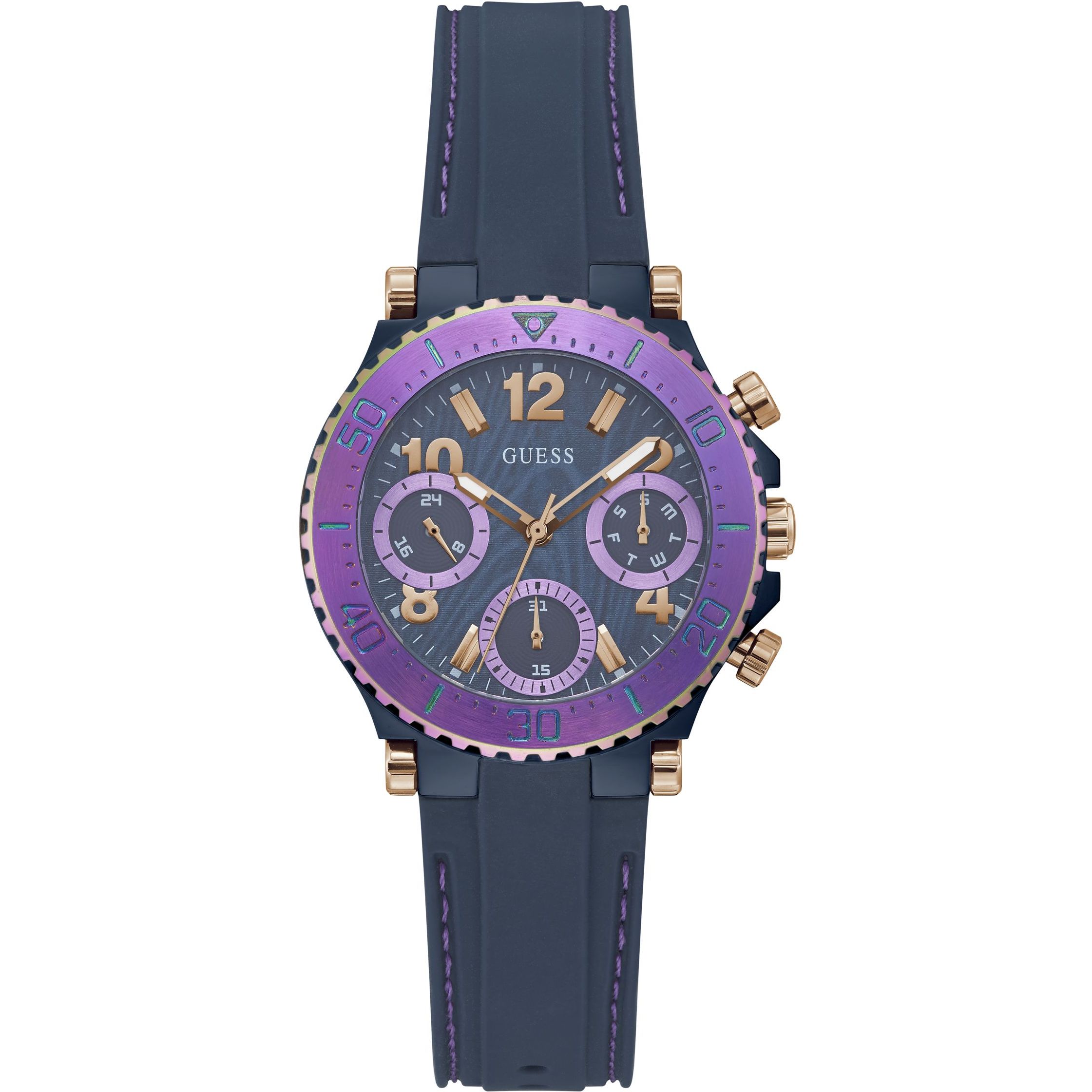 Guess Reloj Mujer Analogico Cuarzo con Correa de Silicona GW0466L2