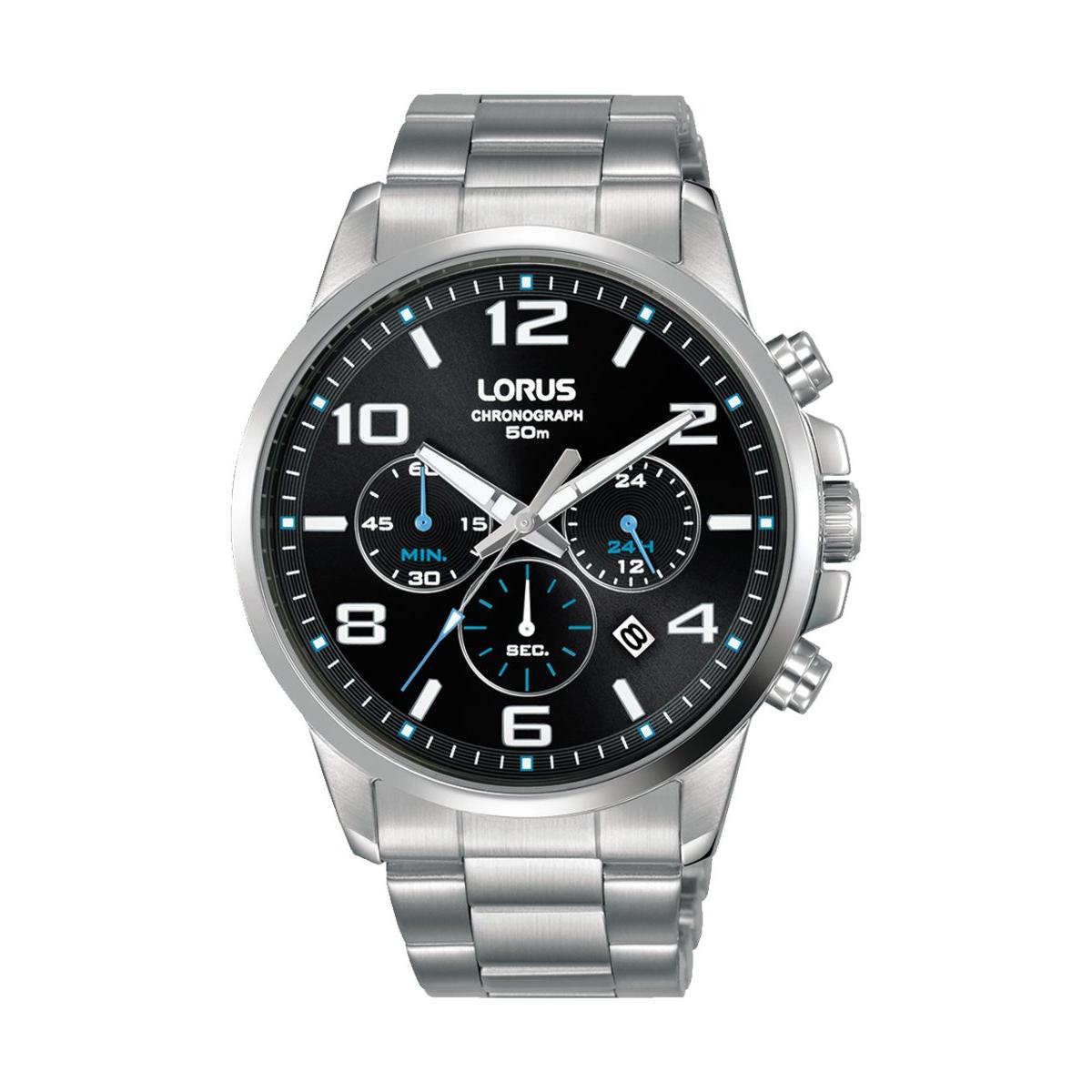 Lorus Reloj Hombre Caja De Acero Pulsera Acero De Color Plata Resistente Al Agua 5 Atm