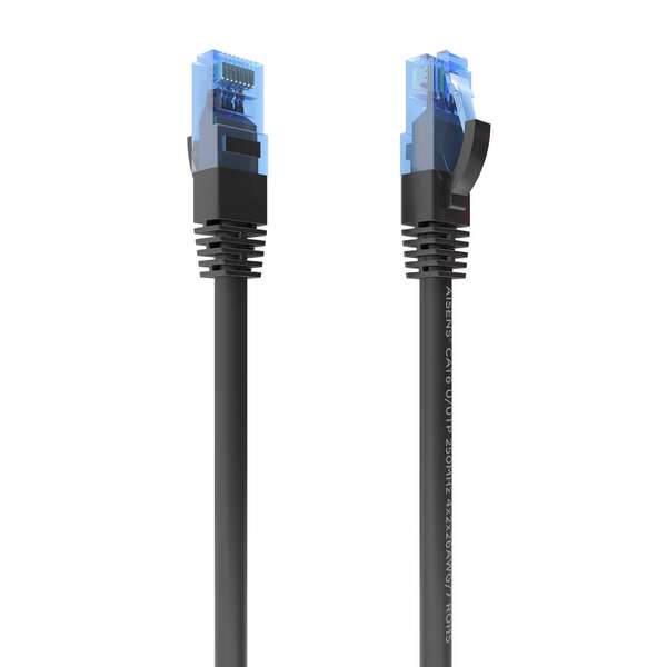 Aisens cable de red latiguillo rj45 cat.6 utp awg26 cca - 1.5m - color negro