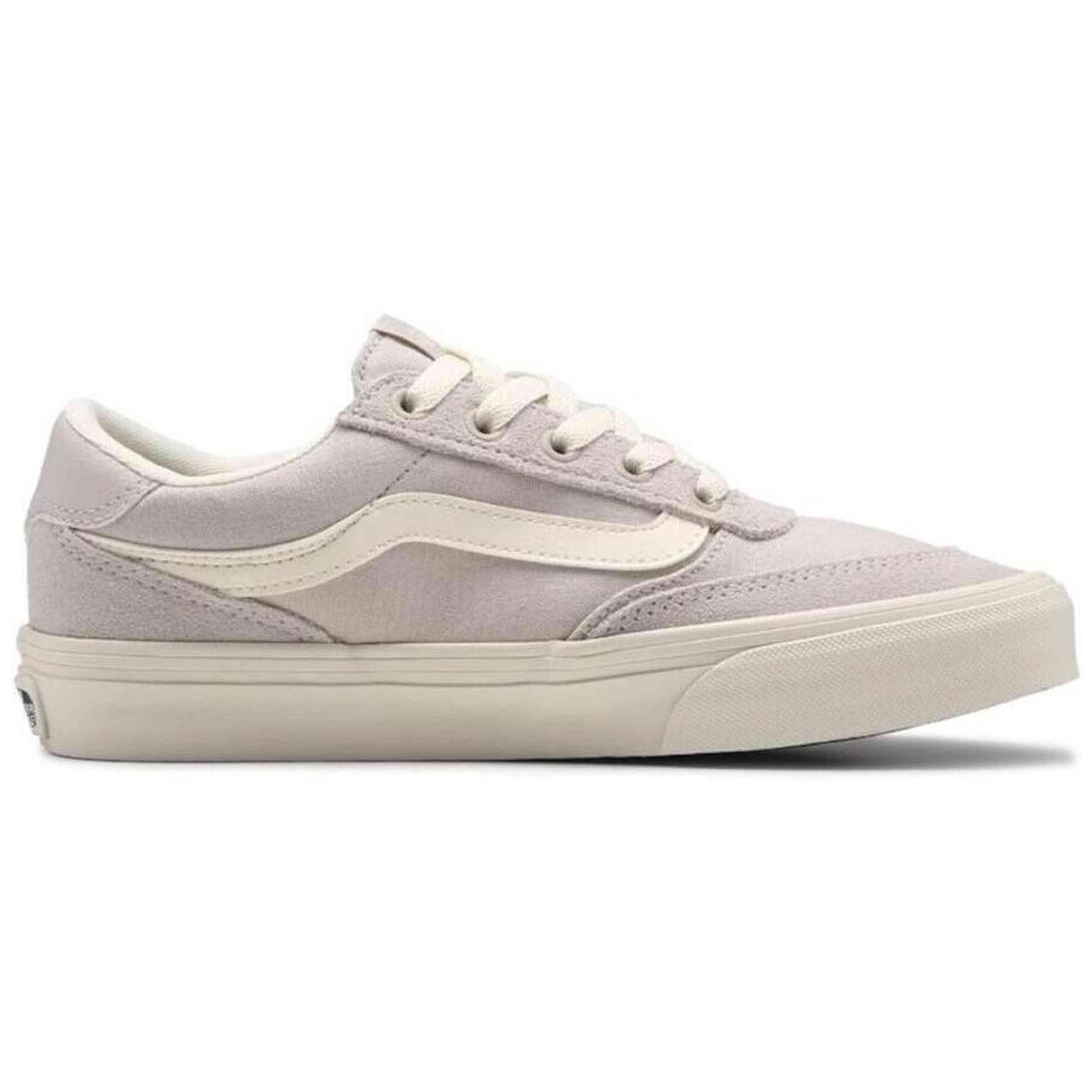 Calzado Vans modelo Brooklyn Ls Suede/Canvas Taupe Mist en color Beig