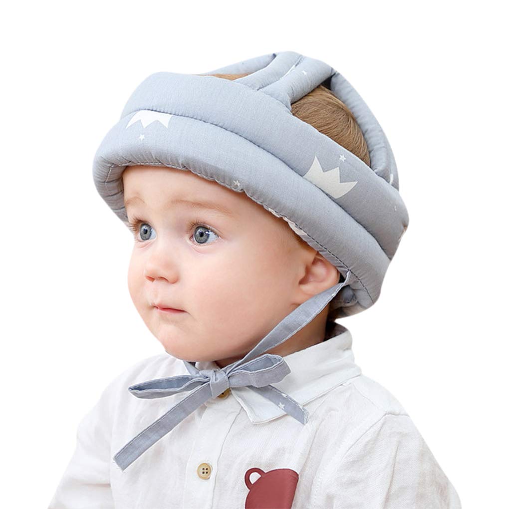 Gorro de seguridad para bebés pequeños, casco para gatear, gorro protector anticolisión, gorro protector para la cabeza ajustable para bebés, niños y niñas, aprende a caminar