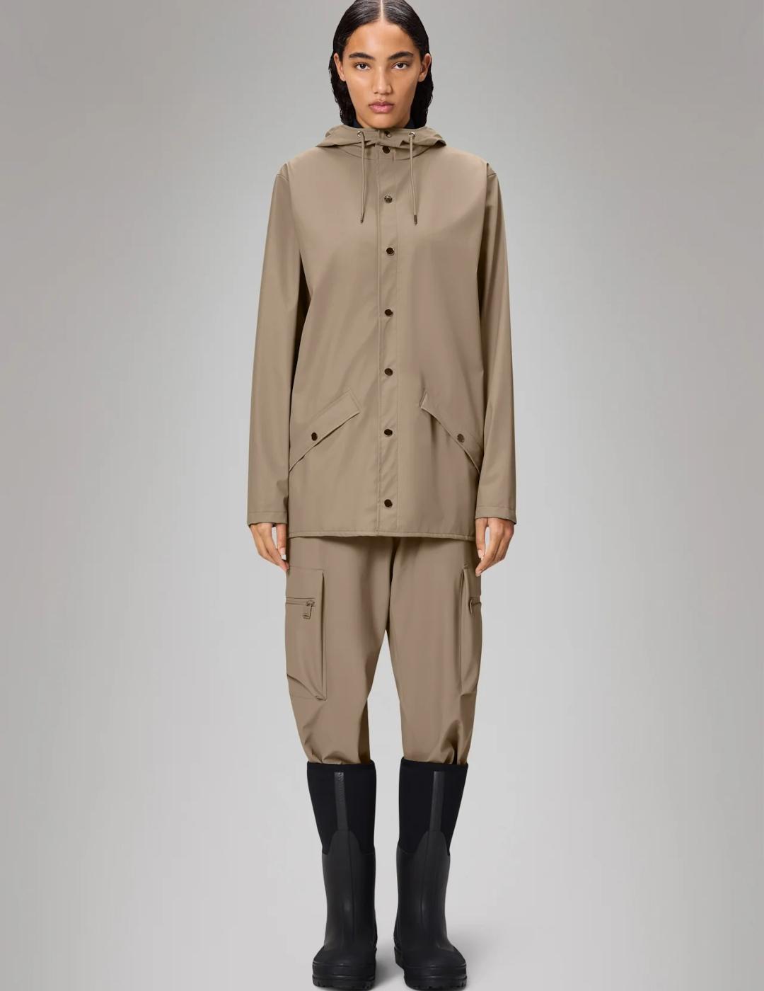 RAINS JACKET BEIGE