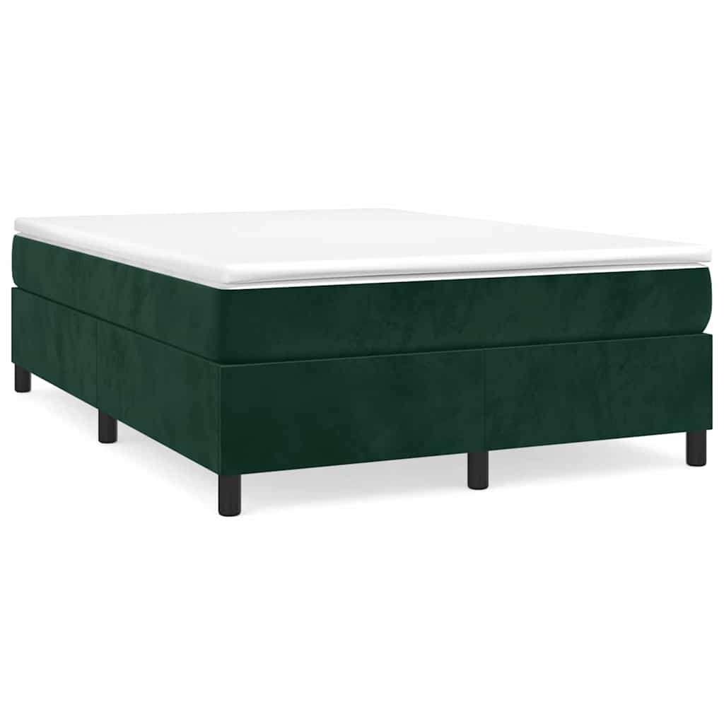 vidaXL Estructura de cama con somier terciopelo  140x190 cm Multicolor