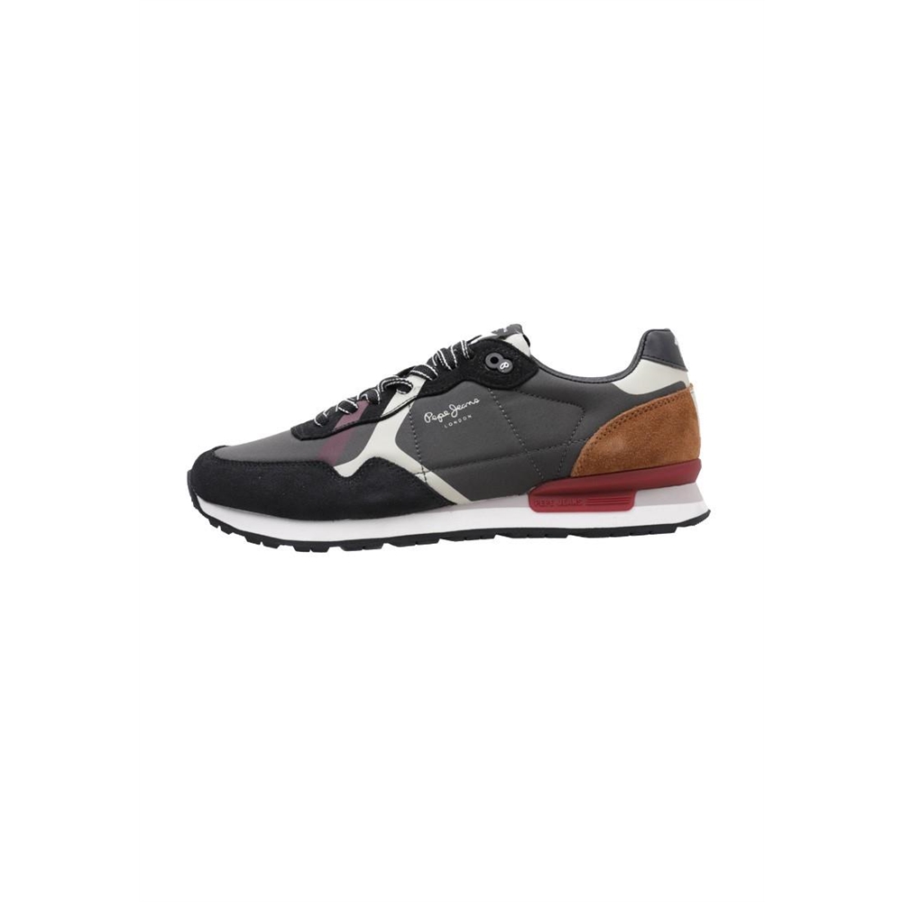 Pepe Jeans BRIT HERITAGE M Deportivas Planas Hombre Negro