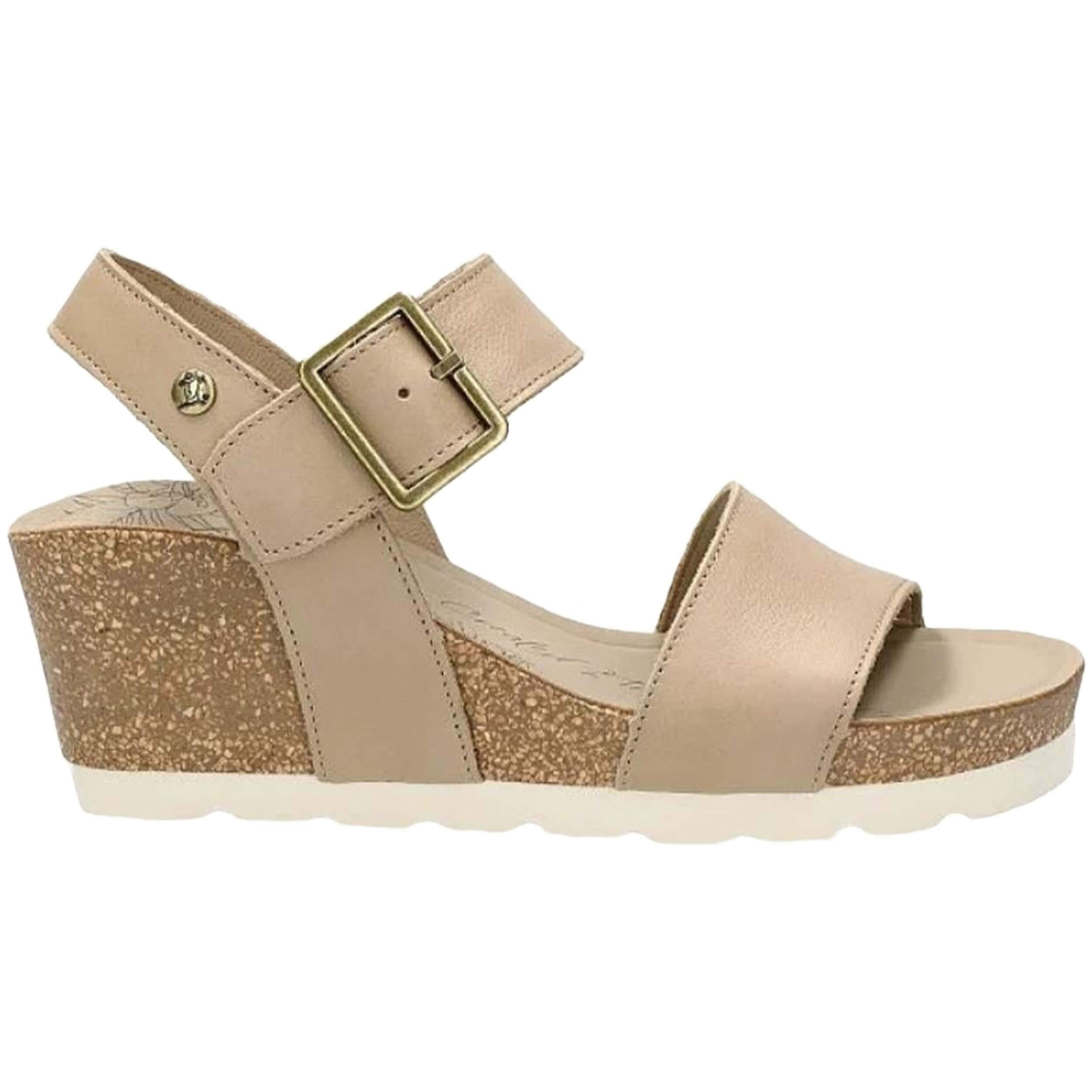 Sandalias De Plataforma Panama Jack modelo 10091-538737 para Mujer en color Beige