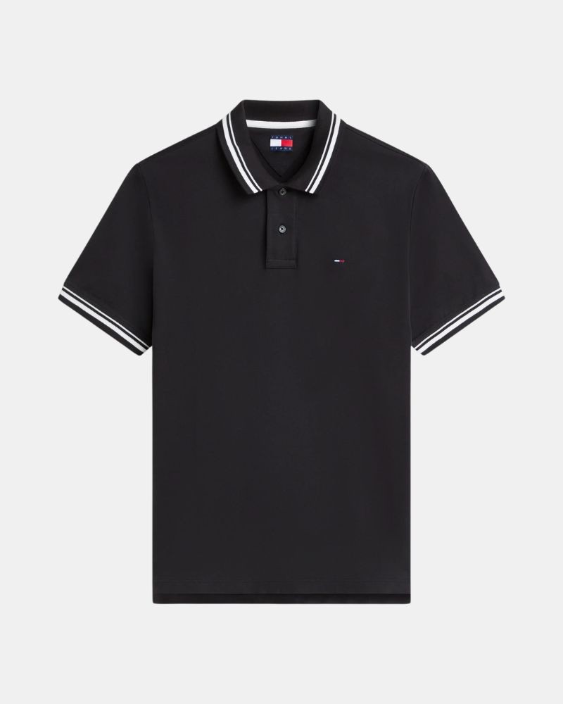 TOMMY HILFIGER DM0DM22700BDS Camisetas Manga corta Polos Hombre Negro