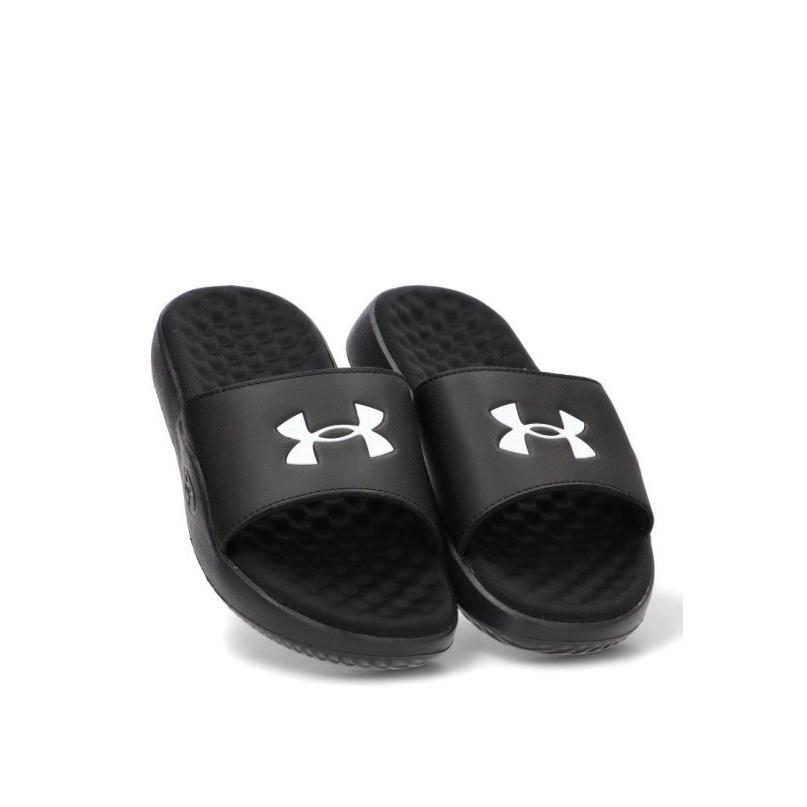 Chanclas Sandalias Playa Pala Under Armour - Hombre - Suela Plana - Modelo 6010383 - Color Negro