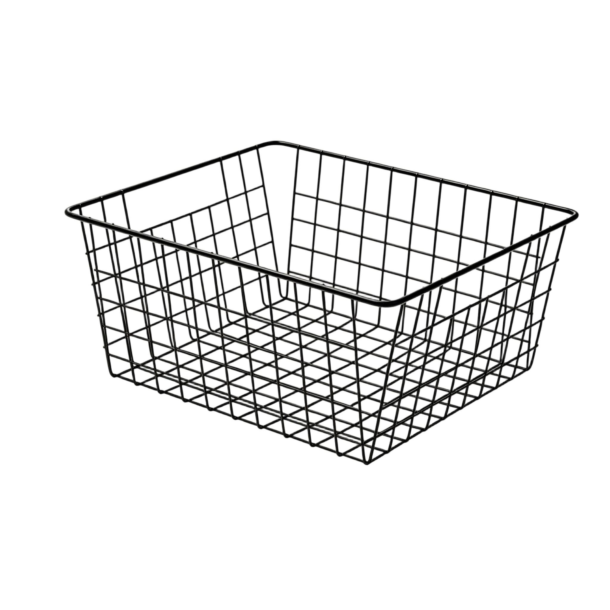Cesta de almacenamiento, cesta de frutas metálica rectangular de rejilla, ideal para guardar frutas, verduras y aperitivos en tu cocina y mesa de comedor.