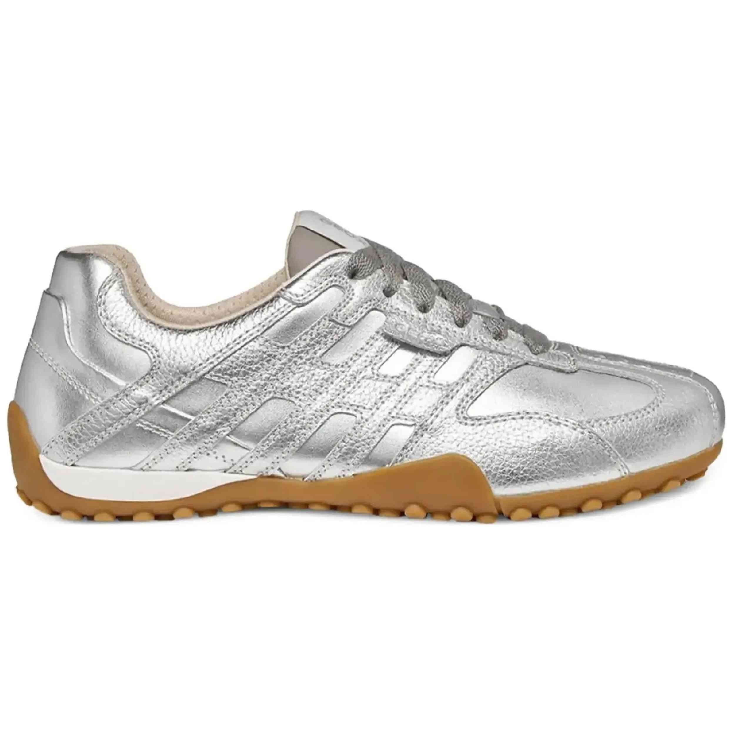 Zapatillas Geox modelo Snake Original para Mujer en color Plateado