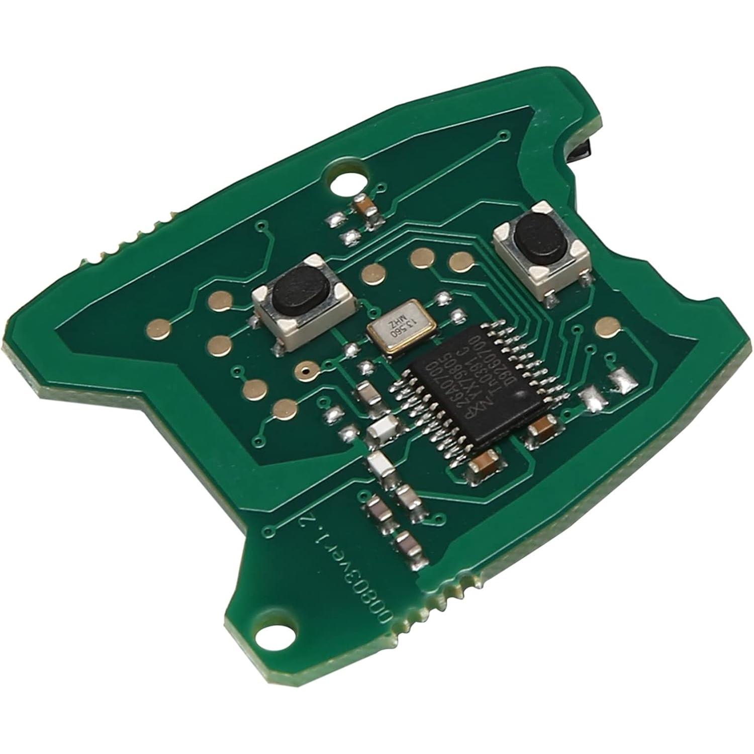 Placa de Circuito Impreso Llave a Distancia de 433MHz 2 Botones para 307/2000-2017 73373067C