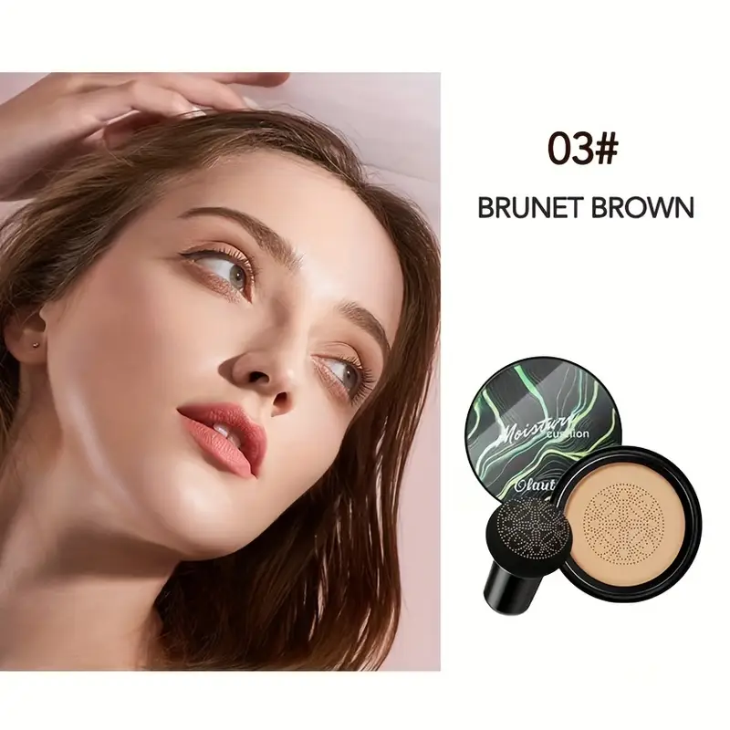 Base de CC Cream Moisturizing, Efecto de Maquillaje Natural, Todos los Tonos de Piel, Hidratante, Larga Duración, Cobertura Ajustable, Cabeza de Hongo de Aire