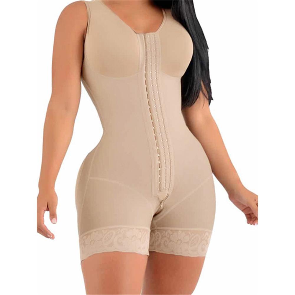 TK Fajas Colombianas De Alta Compresión Con Broches Para Mujer Faja Short Slimming Sheath Para Use Diary Y Post-Operational Control Férreo