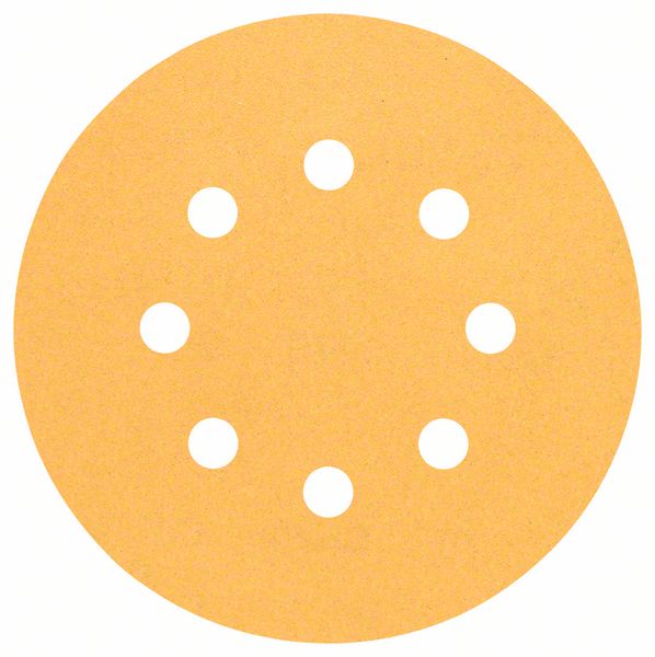 DISCO ADHESIVO 125MM C470 G150 8 AGUJEROS - 50 UDS - B 2608621000