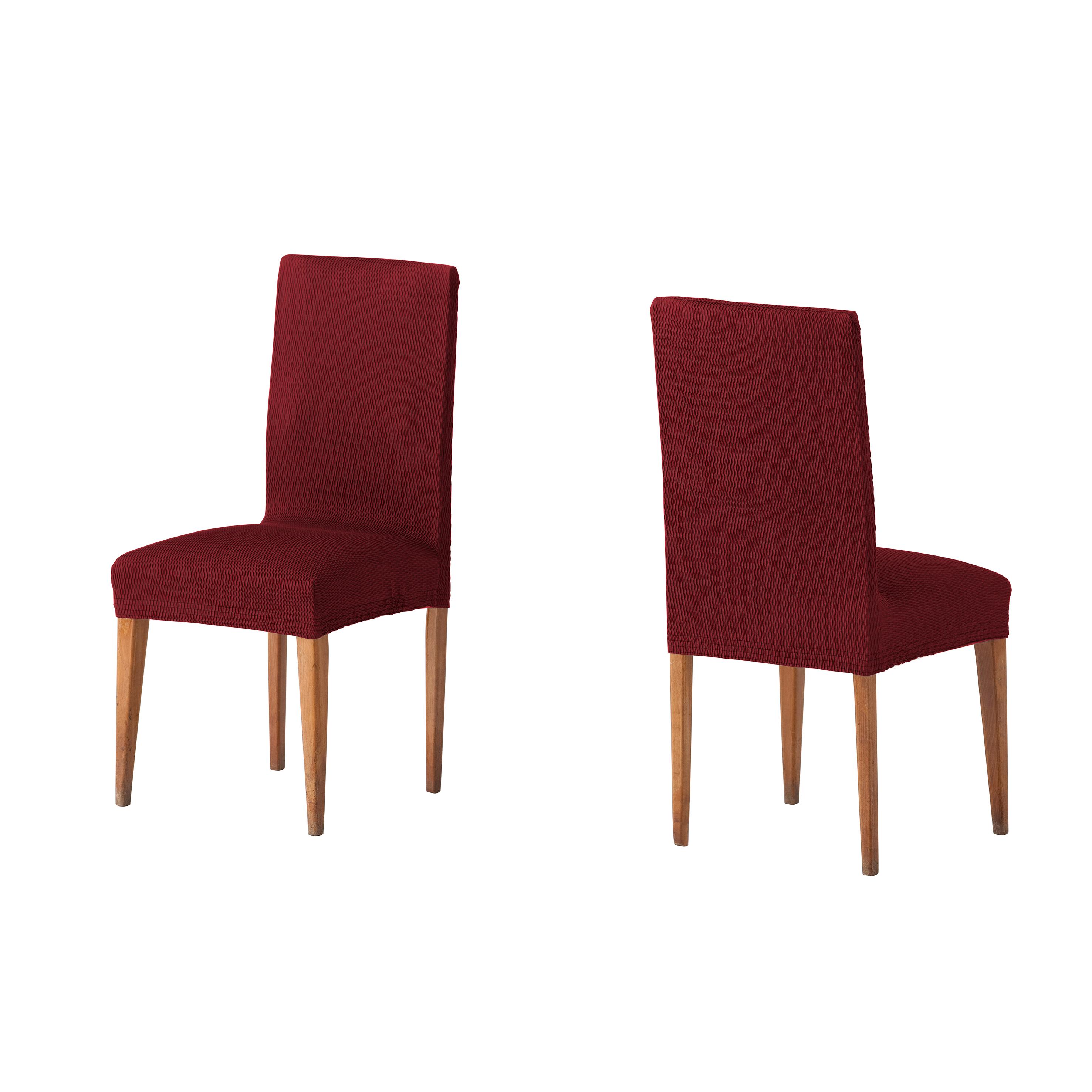 VALENTIA HOME Funda Silla Asiento/Respaldo Pack 2 París | Funda Silla Comedor o Cocina | Protector de Silla