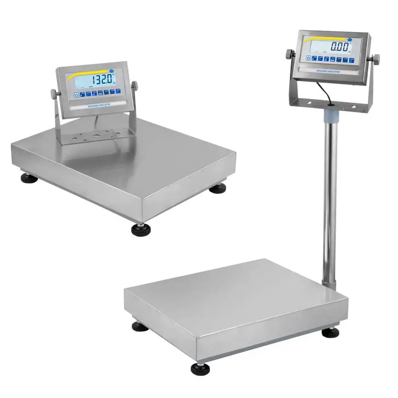Balanza de suelo PCE-EP 1500 / Rango hasta 1500 kg / Ruedas y asa para un transporte sencillo y cómodo / PCE Instruments