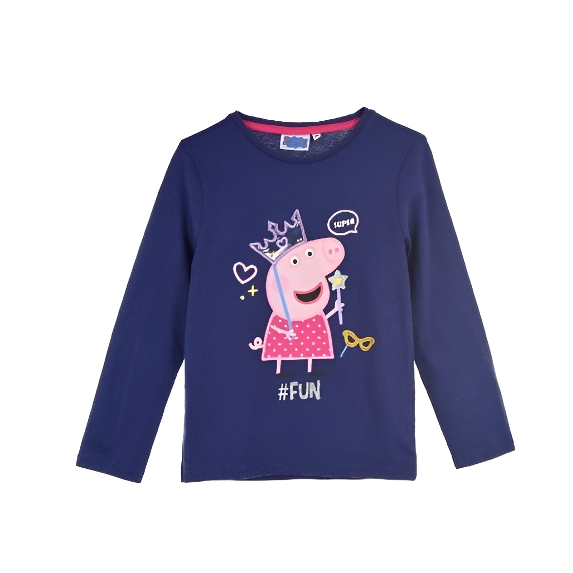 Camiseta Manga Larga Azul Peppa Pig Cerdá
