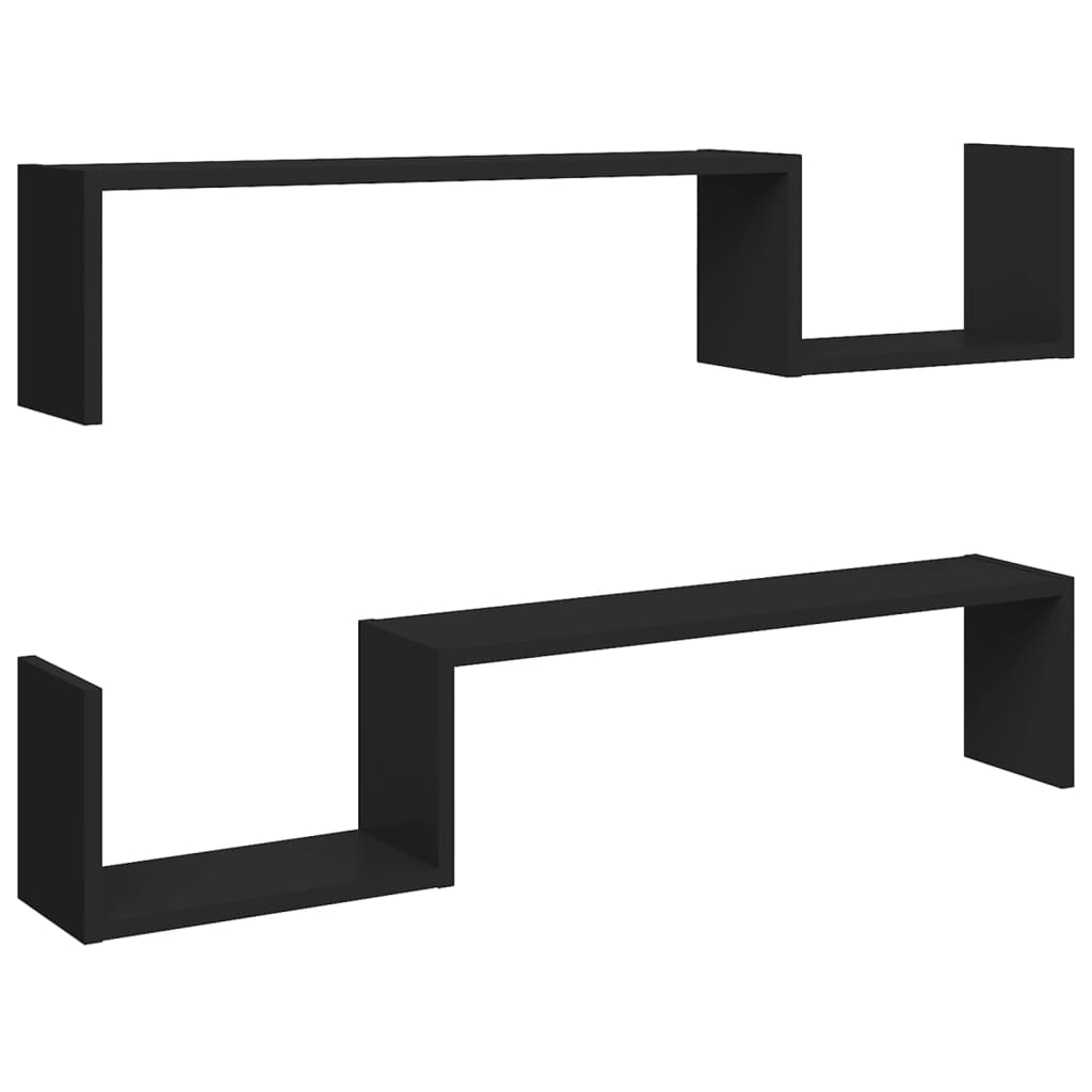 Vidaxl Estantes de Pared 2 Uds Roble 100x15x20 Cm