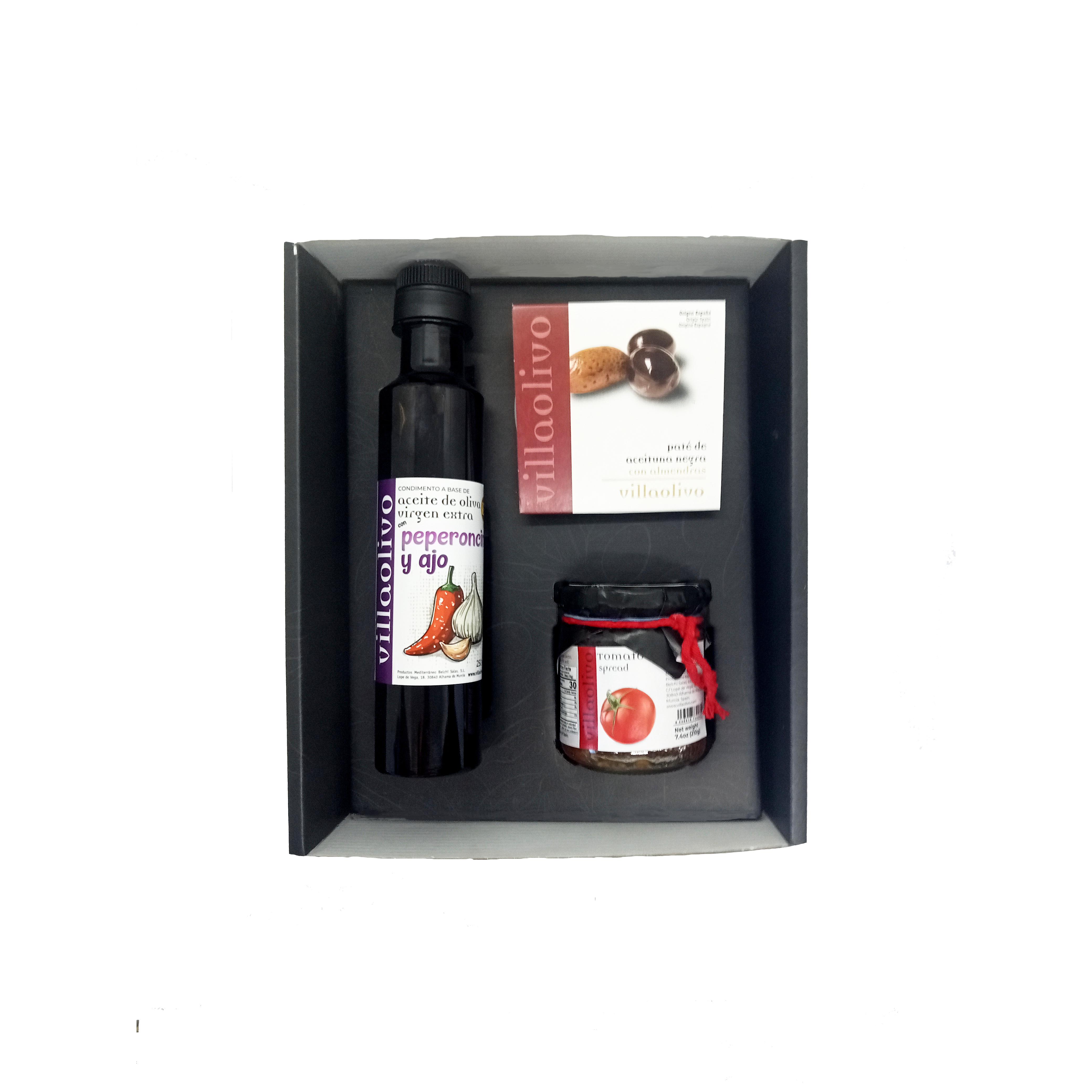 Caja Regalo Gourmet Villaolivo – Aceite, Paté y Mermelada  Pack Delicatessen con Sabor Artesano  Ideal para Detalles y Eventos