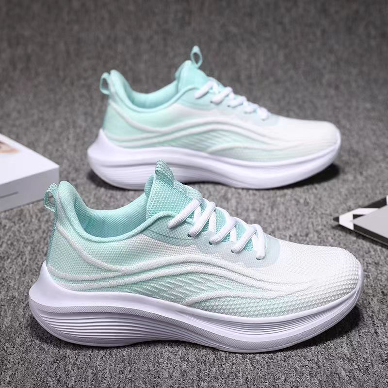 TK Zapatos de Mujer para Primavera y Verano: Nuevo Estilo, Casuales Tejidos Voladores y Deportivos de Malla, Transpirables y Cómodos