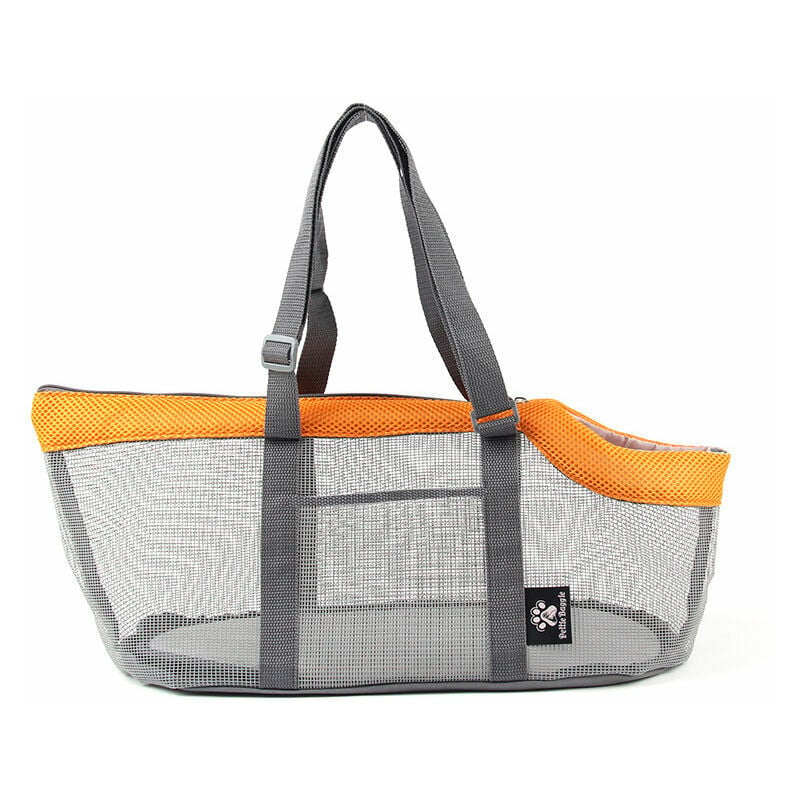 CA Bolsa de malla portátil para mascotas, transpirable, para exteriores, de gran capacidad, plegable