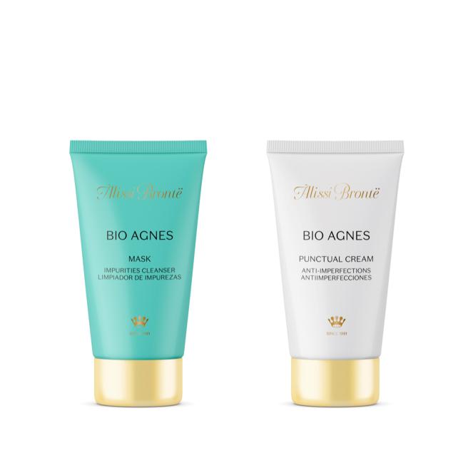 ALISSI BRONTE- BIO AGNES PURIFYING KIT PUNCTUAL CREMA Y MASCARILLA