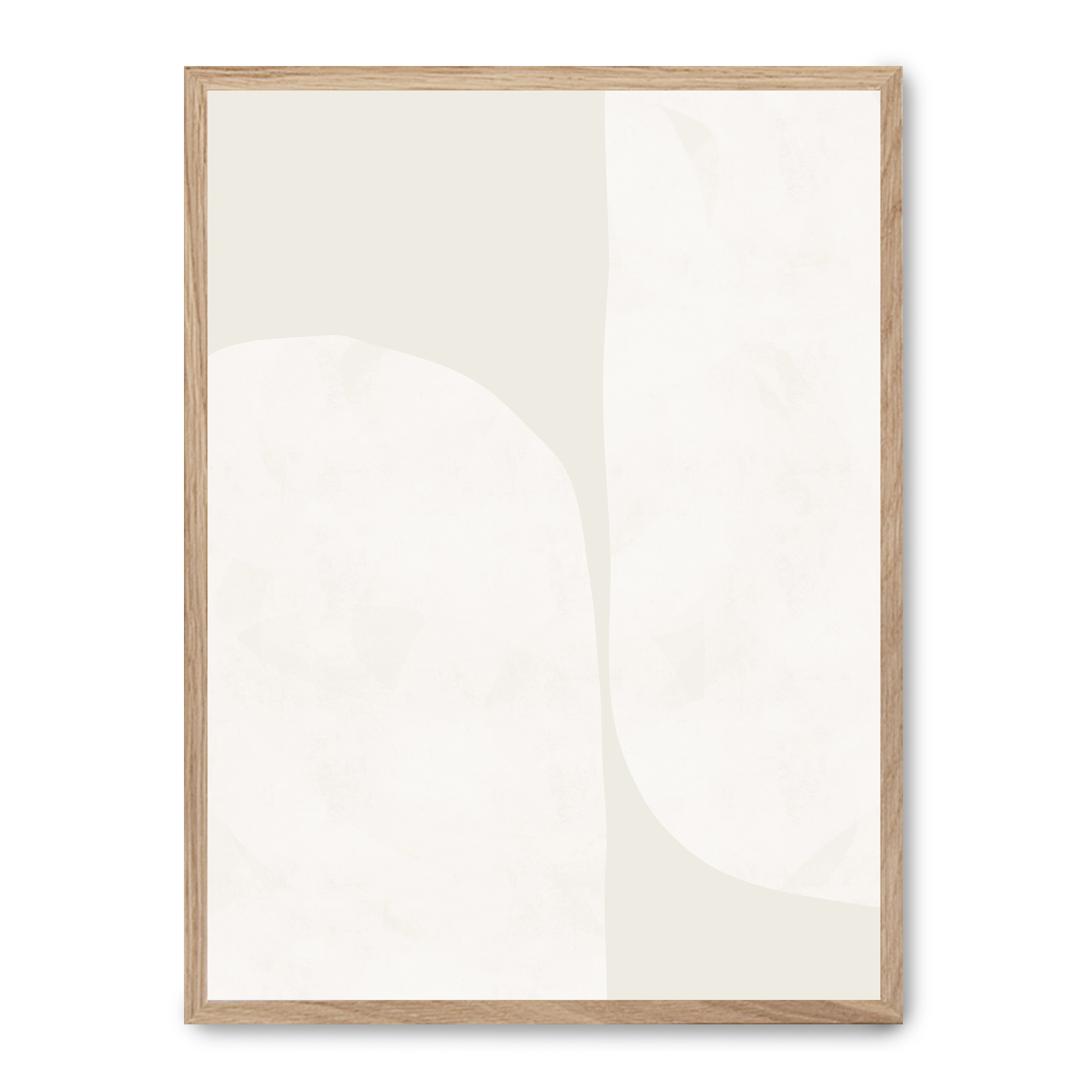 Lámina con marco negro WHITE AND SIMPLE 21x30 cm, Póster impreso en papel de primera calidad de 180gr, montado sobre marco de madera MDF acabado en negro., Arte - Aesthetic