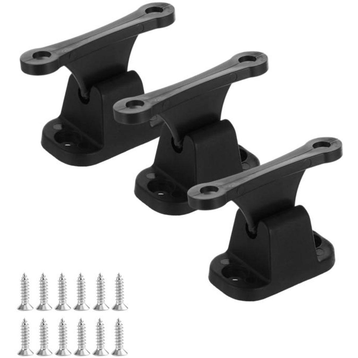 Om Home Tope de puerta - 3 piezas - 6*2cm - Incluye tornillos - RV, autobús, vehículo comercial, accesorios personalizados Tope de puerta de cabina - Tope de puerta de cabina en forma de T - Adecuado para caravanas, autocaravanas y casas rodantes - Tope d