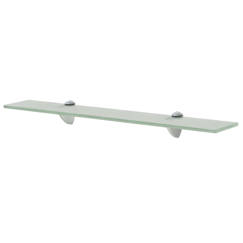 vidaXL Estantes flotantes 2 unidades vidrio 8 mm 60x10 cm Transparente, Negro, Blanco Mueble Almacenaje Estantería para Oficina, Estudio, Dormitorio Estantería/Librería/ mueble de Almacenamiento