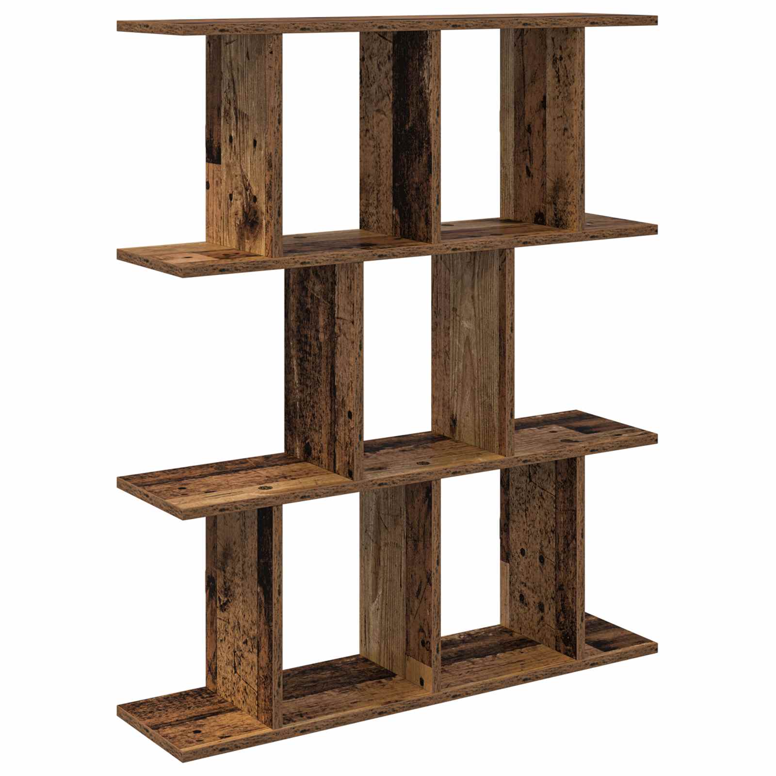vidaXL Estante de pared  80 x 20 x 96 cm Madera de ingeniería Multicolor
