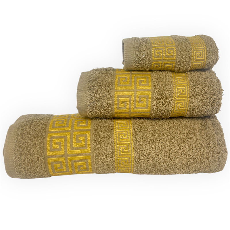 RUFINO DÍAZ Juego Toallas 3 Piezas 500 gr/m2 Capri 100% Algodón - Tejido absorvente, suave y resistente - Para baño, spa, piscina