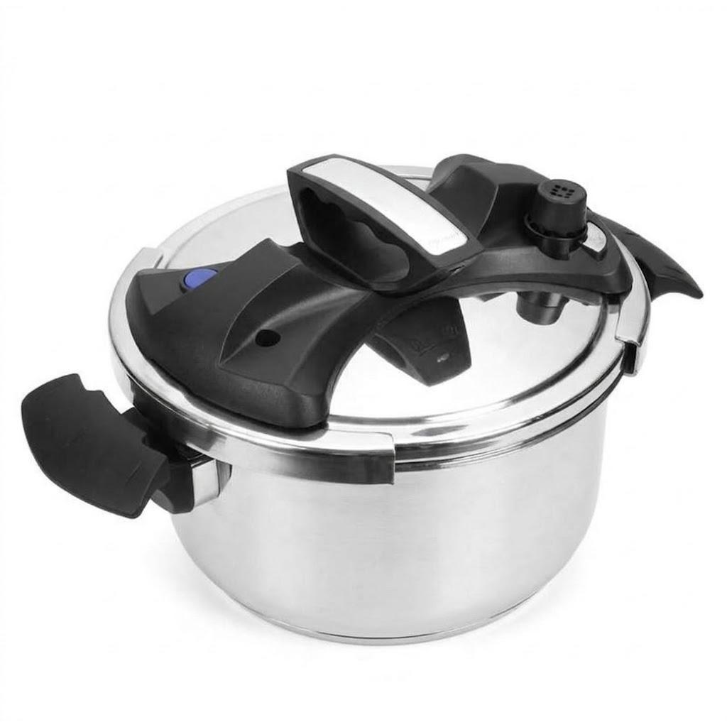 Olla a Presión Royalty Line RL-PS4L de Acero Inoxidable – Capacidad 4 Litros, Diámetro 24 cm, Sistema de Seguridad Avanzado y Cocina Rápida