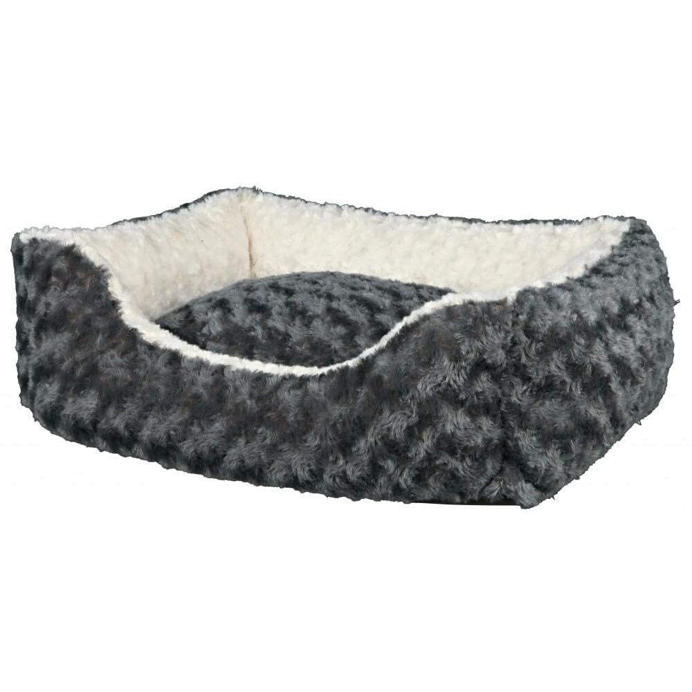 TRIXIE Kaline bed, square, 50 × 40 cm, grey/cream