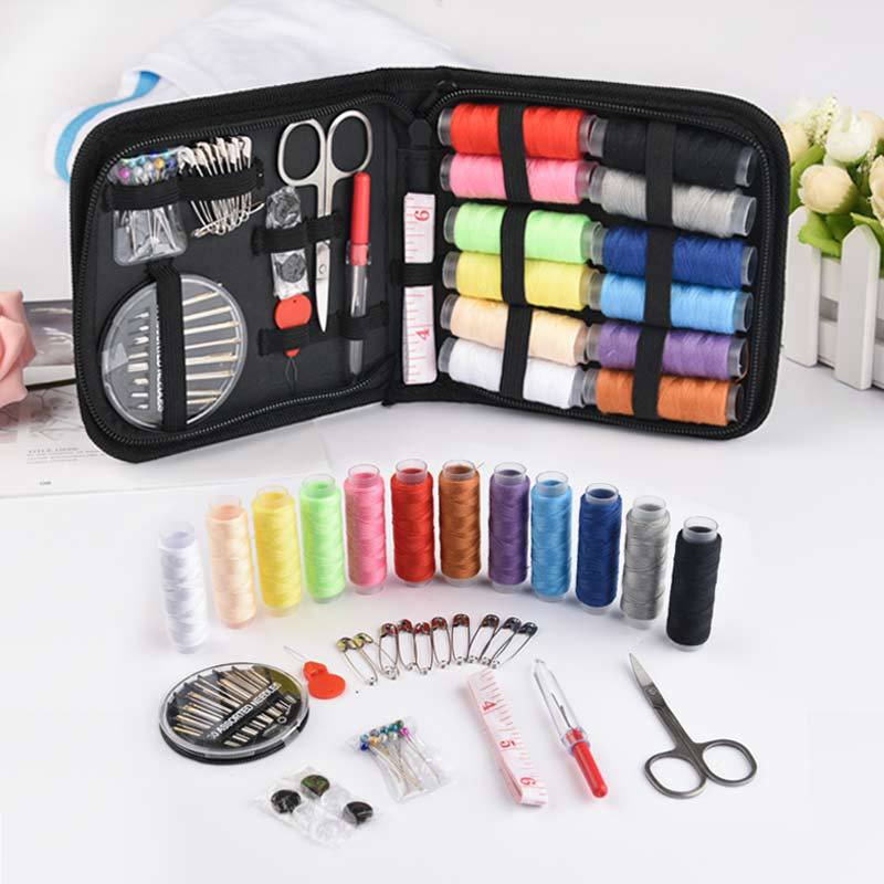 Om Home Kit de costura multición, Caja de costura para Colgar a mano, accesorios de costura
