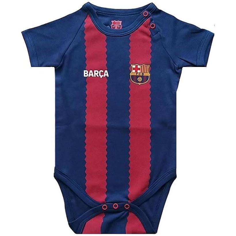 FC Barcelona Body Bebés Primera Equipación 2023-2024 (12 Meses) – Producto Oficial con Licencia