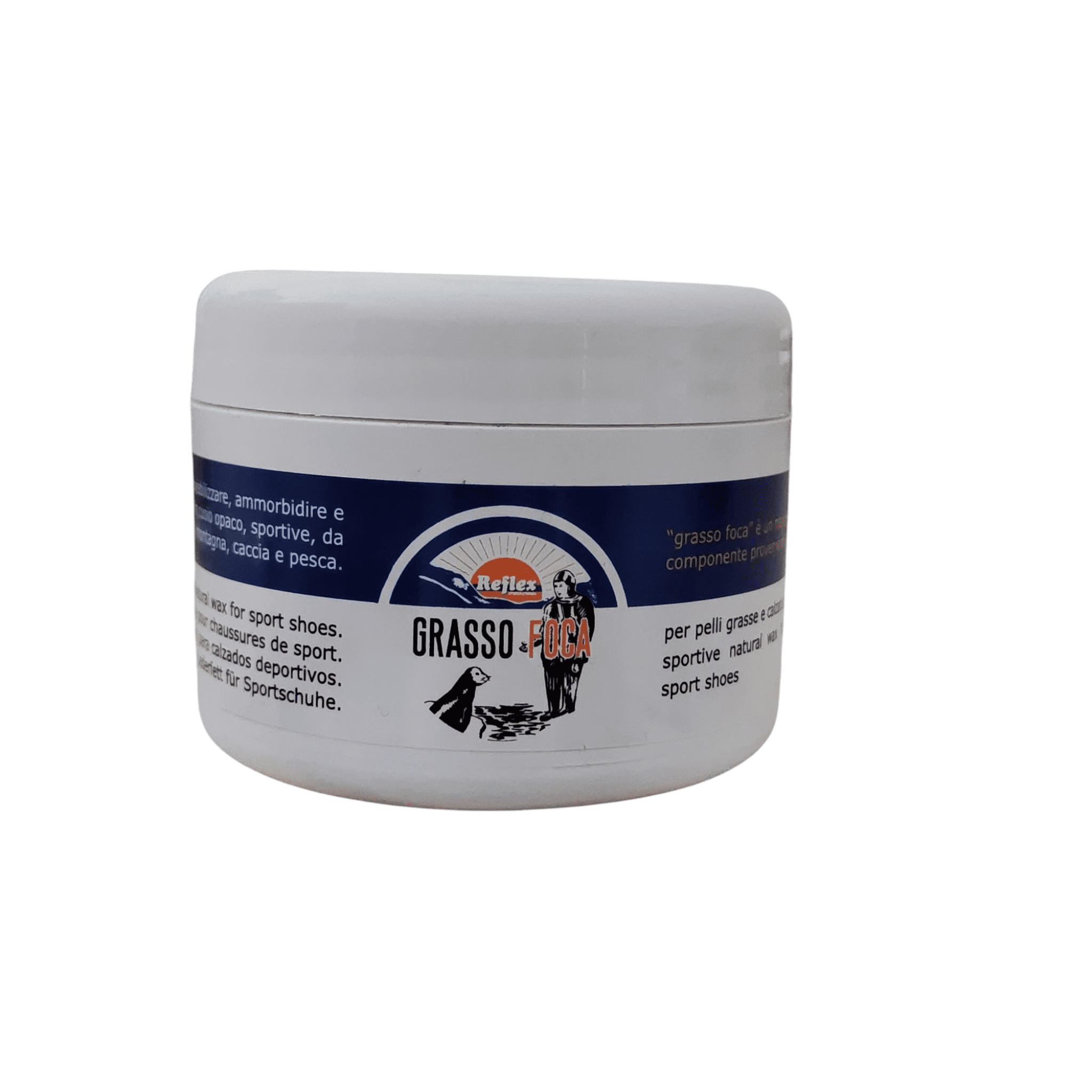 Wabfeet - Grasa natural para cuero Grasso Foca 200 ml nutre, protege e impermeabiliza zapatos, botas y bolsos de piel.