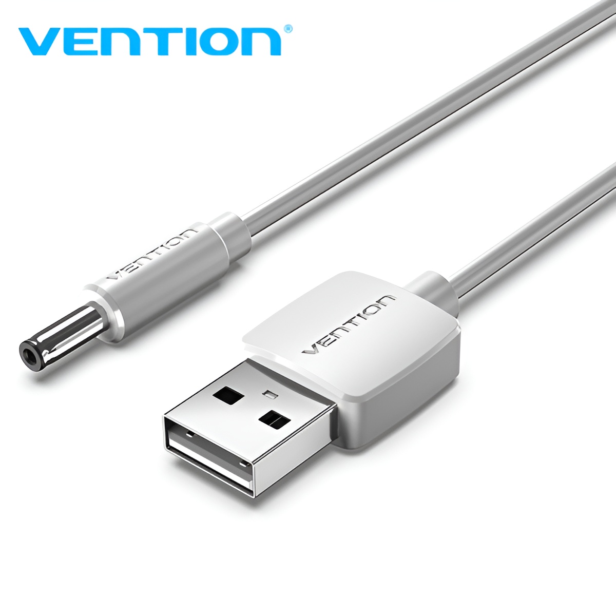 Vention conversor usb macho a dc 3.5mm macho - 0.5m - color blanco