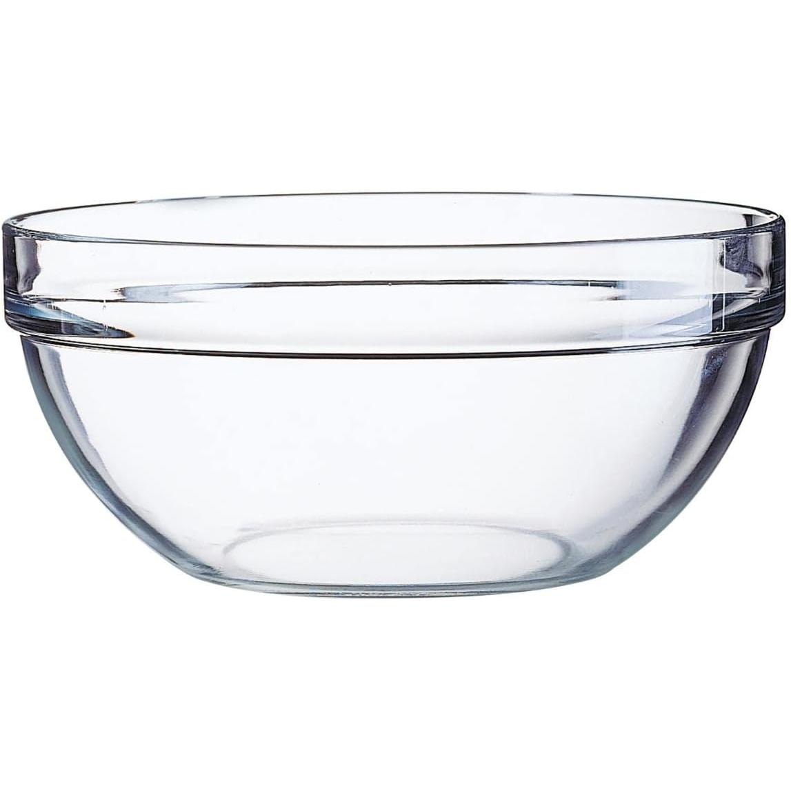 C.A | Ensaladera de Vidrio Templado  | Bol Transparente Resistente | Ideal para Ensaladas, Frutas y Servir en Mesa